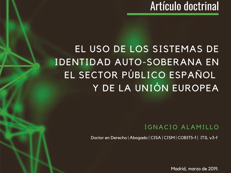 El uso de los sistemas de identidad auto-soberana en el sector público español y en la Unión Europea