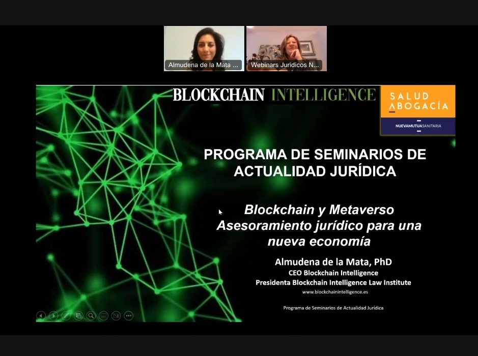 El seminario Blockchain y Metaverso con Almudena de la Mata