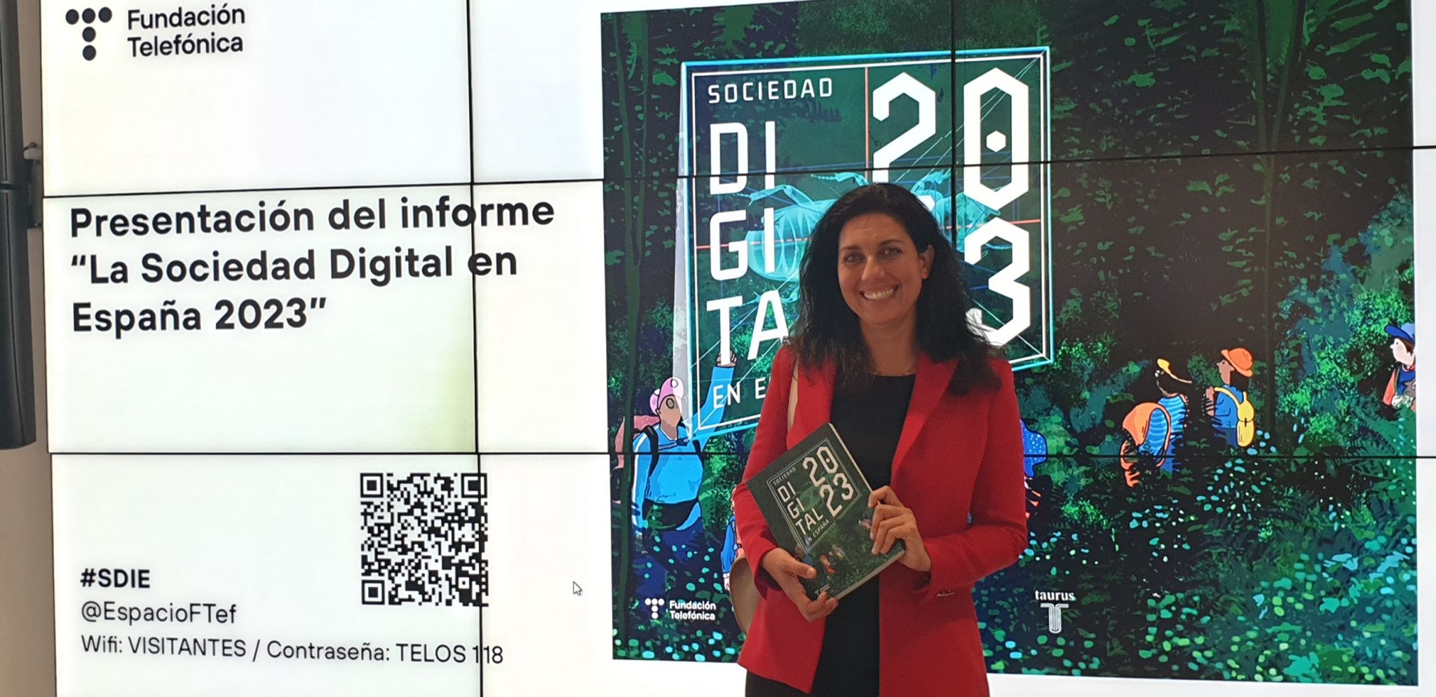 Almudena at Sociedad digital en Espana 2023 event