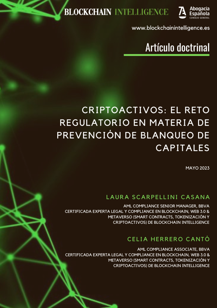 Articulo sobre criptoactivos de Laura Scarpellini y Celia Herrero Cantó