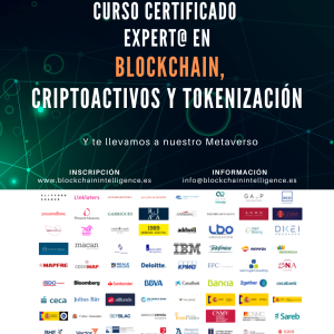Curso certificado expert en blockchain, criptoactivos y tokenizacion
