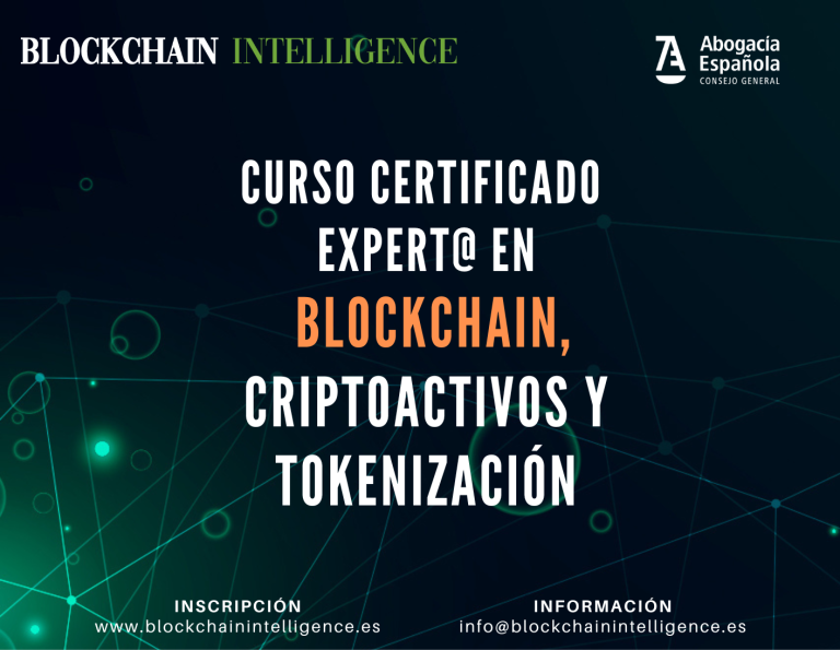 Curso certificado expertos en blockchain, criptoactivos y tokenizacion