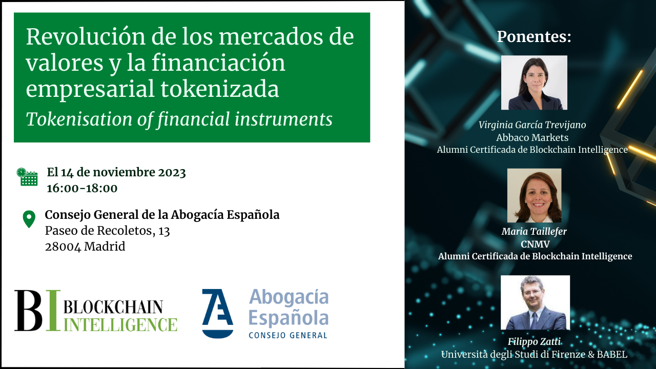Tokenisation of financial instruments